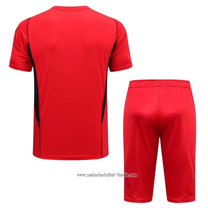 Chandal del Flamengo 2023 2024 Manga Corta Rojo - Pantalon Corto